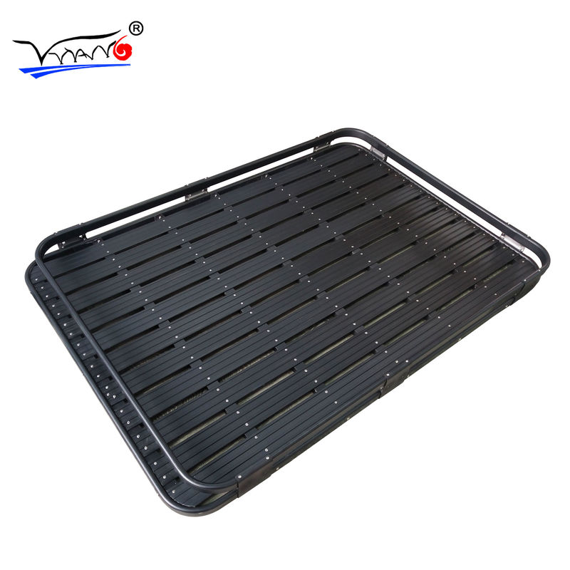 Cesta de aluminio de la baca del equipaje para el modelo del color F006A del negro de Toyota Prado
